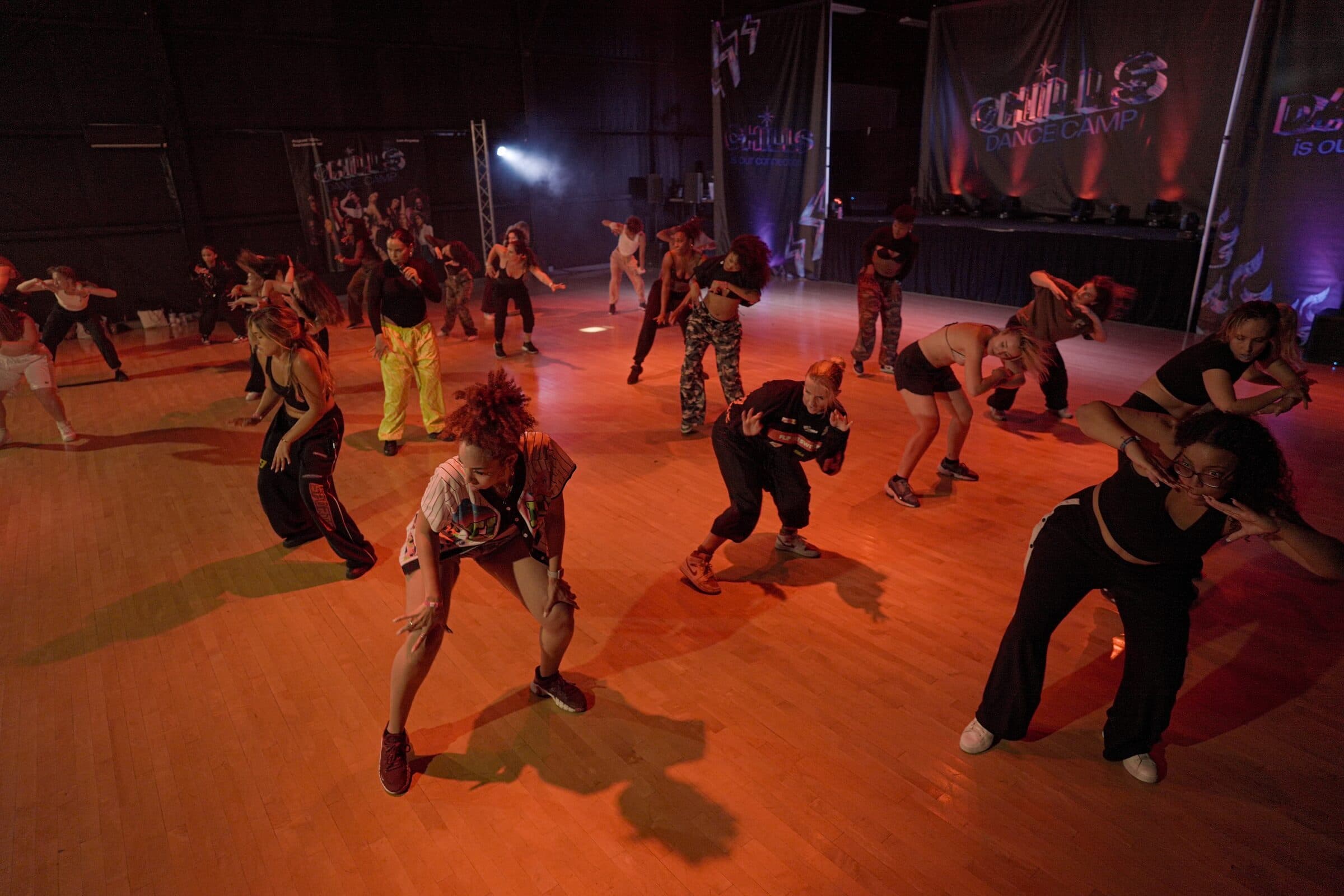 The Chills Dance Camp floor, mid-weekend